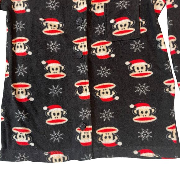 Y2K Paul Frank Julius Monkey Fleece Pajama Set Women's Small Sleepwear 2010 - Picture 3 of 15